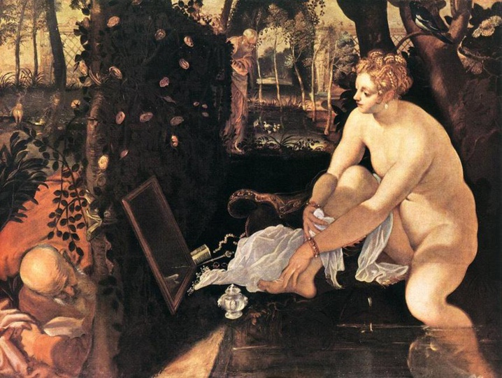 Suzanne et les Vieillards, Tintoret 1555